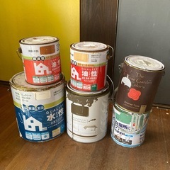 DIYする方を応援🙌未使用もセット⭕️塗料缶いろいろまとめて