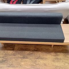 ★ジモティ割あり★  2人掛けソファー 濃灰 H60×D60×W...