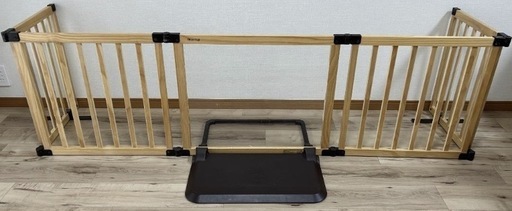 【お取引中】おくだけとおせんぼ スマートワイドWoody CLEAR(色：ナチュラル)