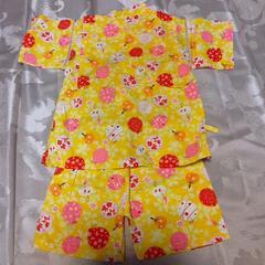 ベビー、幼児服ブランドくろわっさんすべべの可愛い甚平の画像
