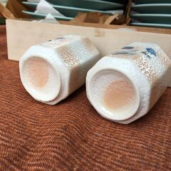 【昭和レトロ】未使用品 5客 お湯のみ 茶器 和食器 ヴィンテージ？の画像