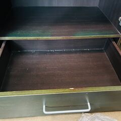 【5/16まで】ニトリ　キャビネット 　食器棚　ブラウンの画像
