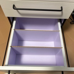 デスクワゴン付き　パソコンデスクの画像