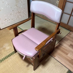 介護用　木枠ポーダプルトイレ
