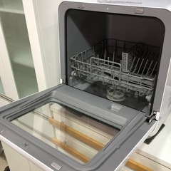 食洗機 siroca シロカ PDW-5D 2021年製 食器洗い乾燥機 ホワイト 給水ホース 排水ホース 付き コンパクト 小ぶり キッチン家電 家電の画像