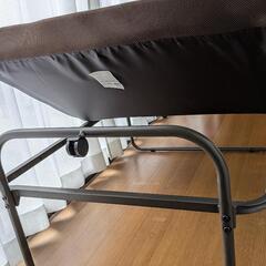 新潟市から 引取りのみ 折りたたみシングルベッド マットレス 高反発の画像