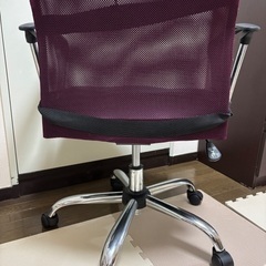 1,000円❗️オフィスチェア デスクチェア 事務椅子 椅子 チェア パソコンチェア PC パープルの画像