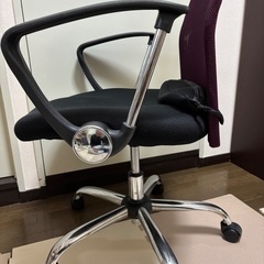 1,000円❗️オフィスチェア デスクチェア 事務椅子 椅子 チェア パソコンチェア PC パープルの画像