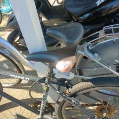 自転車　マウンテンバイク　ハンドル付けてますの画像
