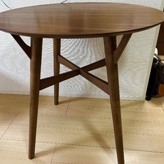 ニトリ ハイテーブル フィルン90 ミドルブラウン