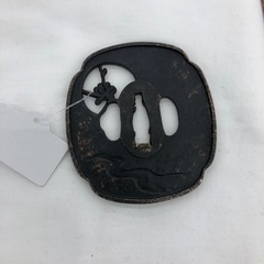 ★ジモティー割引有★鍔/梅柄/中古品の画像