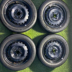 タントL600S純正鉄ホイール付タイヤ155/65R14 4本セ...