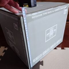 未使用(未組立)　回転式ラックコミック・ビデオ・DVD用の画像