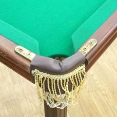 レトロ ビリヤード台 家庭用 コンパクト 縦60×横111×高さ74cm ボール一部欠品 キュー付属 ビリヤードテーブル プールテーブル 札幌市 清田区 平岡の画像