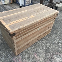 茶箱　コンテナ　ビンテージ　木箱　お茶箱　スチールコンテナ