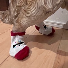 ゴールデンレトリバーの置物の画像