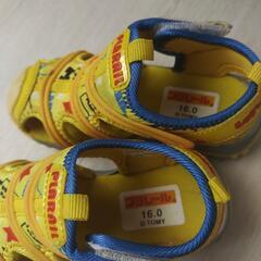 16cm　プラレール　サンダルの画像