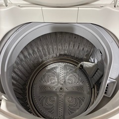 [取引中]SHARP 全自動 洗濯機 7kg ES-GE7F-W 2022年製 ステンレス穴なし槽 節水 簡易乾燥機能の画像