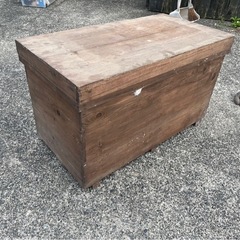 茶箱　木箱　コンテナ　お茶箱　ビンテージの画像