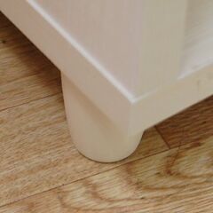 フラップ扉式収納棚 幅74.5×奥44×高92.5cm ホワイトウッド系 多目的収納 リビング収納  札幌市 清田区 平岡の画像