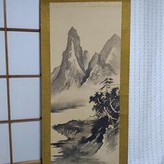 水墨画 掛け軸 山水画 風景画 骨董品