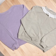 130cm　スウェット　2点まとめ売り　キッズ　女の子　ガールズの画像