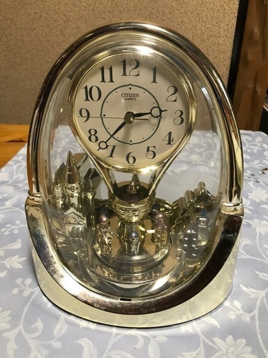 置時計 リズム時計工業製(故障品) (Tito) 高槻の時計《置時計