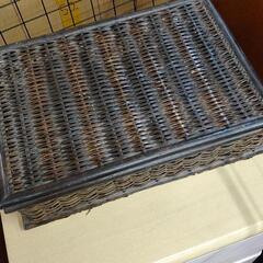 0506-107 ラタン　収納ボックス