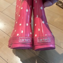 Carter's 長靴　いちご　17cmの画像