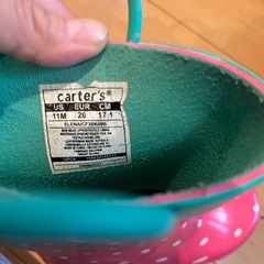 Carter's 長靴　いちご　17cmの画像
