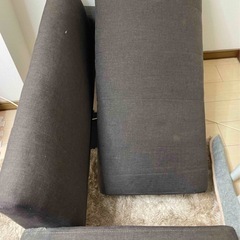 分解可能な2人掛けソファの画像