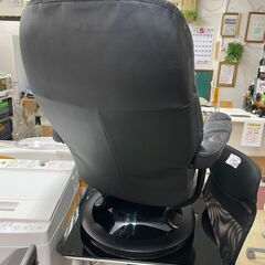 ストレスレス コンサル クラシック　No.3033　リラックスチェア　本革　バティック　ブラック　Mサイズ　椅子【リサイクルショップどりーむ荒田店】の画像