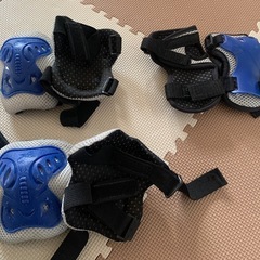 キッズプロテクター6点セット青の画像