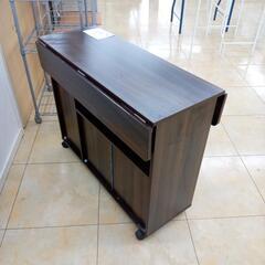 ★ジモティ割あり★  レンジ台 ブラウン H72.2×D63.5×W90 クリーニング済み OJ9122の画像