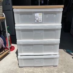 アイリスオーヤマ  WOOD TOP CHEST ウォールナット...