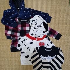 長袖　冬服　80サイズ×２枚　90　100サイズ　ディズニー　ハ...