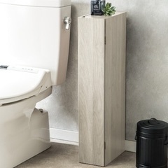 Nitori ニトリトイレ収納(トゥール ホワイトウォッシュの画像