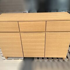 【自社配送は札幌市内限定】無印良品 オーク材 サイドボード 木製...