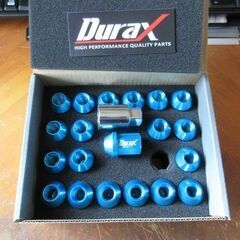 DURAX アルミホイールナットM12×1.5ピッチ（ブルー）　...