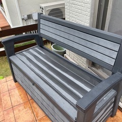 収納付屋外用ベンチの画像