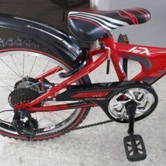 20インチ 自転車 BRIDGESTONE EX 赤色 男の子用 子供用 6段変速
