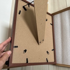 フォトフレーム　ブラウン四つ切り　の画像