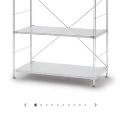 無印良品　ステンレスユニットシェルフワイド（小）の画像