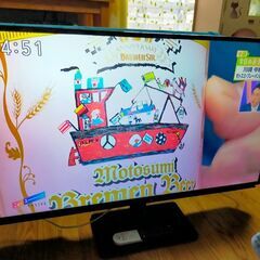 ③【動画あり】～5/9 半額 49800円⇒25000円 シャープ アクオス SHARP AQUOS 高年式 45インチ 液晶 4Kテレビ 4T-C45BL1 2020年製  美品 HDR スマートテレビ NET動画 ユーチューブ ネットフリックス 観れます！の画像