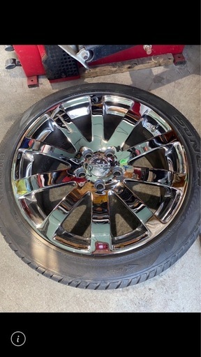 18インチ、メッキアルミ&夏タイヤ八分山