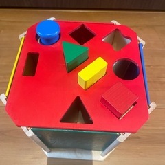 木のおもちゃ★型はめBOXの画像