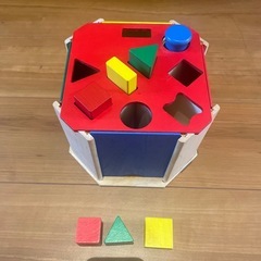 木のおもちゃ★型はめBOXの画像