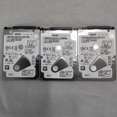 【中古】HGST Z5K500-500 2.5インチ　HDD　３台