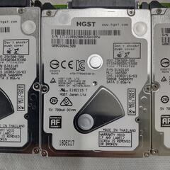 【中古】HGST Z5K500-500 2.5インチ　HDD　３台の画像