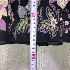 lyon deux　花柄ワンピース 刺繍 黒　の画像